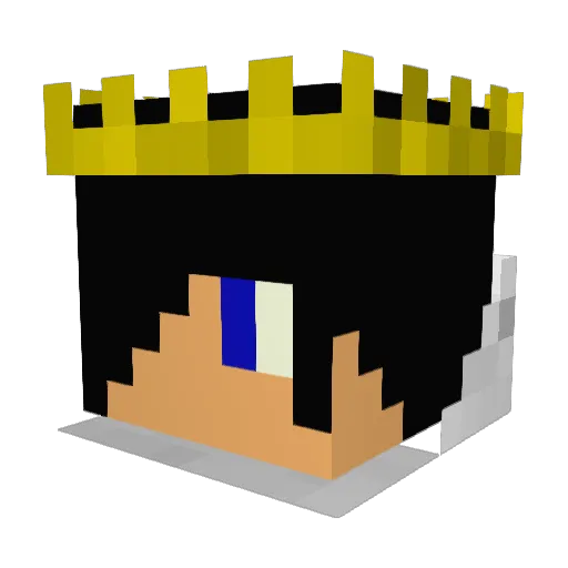 axelvandee Minecraft avatar head, 3D render