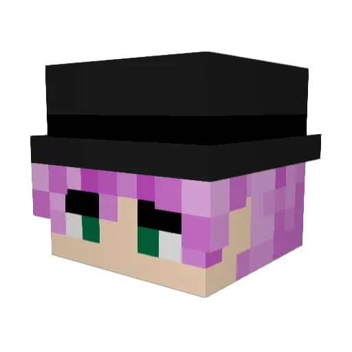 axemou Minecraft avatar head, 3D render