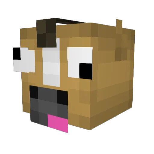 axesantis Minecraft avatar head, 3D render