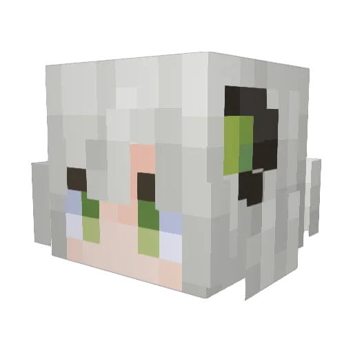 axex7 Minecraft avatar head, 3D render
