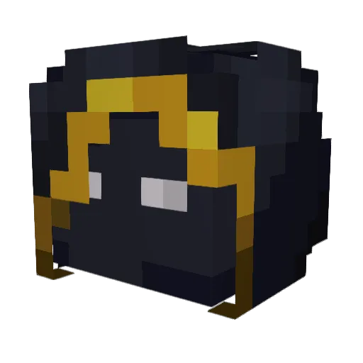 axfty Minecraft avatar head, 3D render