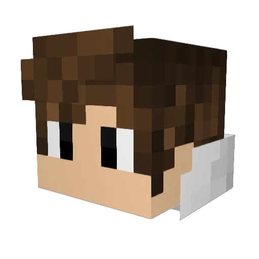 axi635 Minecraft avatar head, 3D render