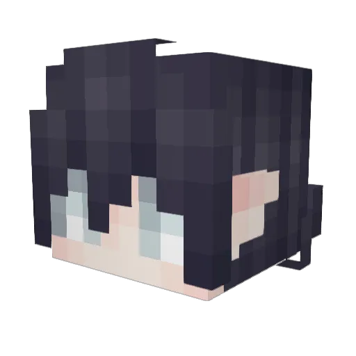 axiami Minecraft avatar head, 3D render