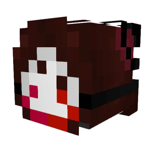 axiiis_ Minecraft avatar head, 3D render