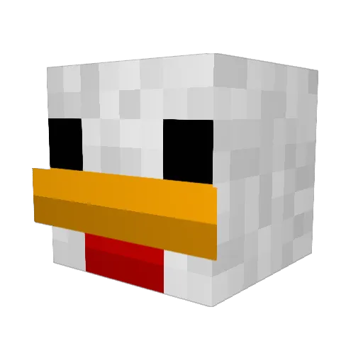 axiom5307 Minecraft avatar head, 3D render