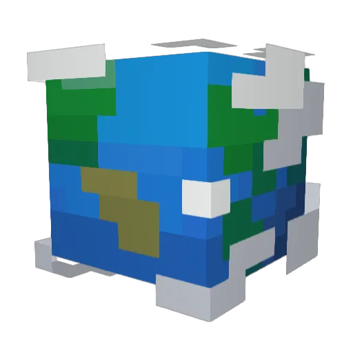axion66 Minecraft avatar head, 3D render