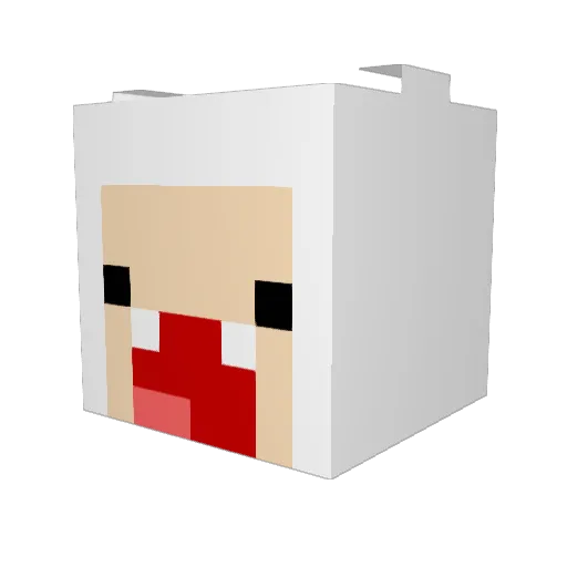 axium72 Minecraft avatar head, 3D render
