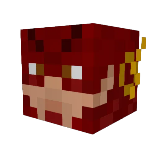 axixi77 Minecraft avatar head, 3D render