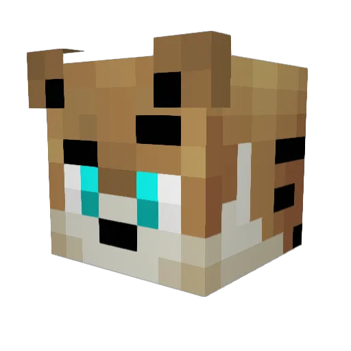 axlceb Minecraft avatar head, 3D render
