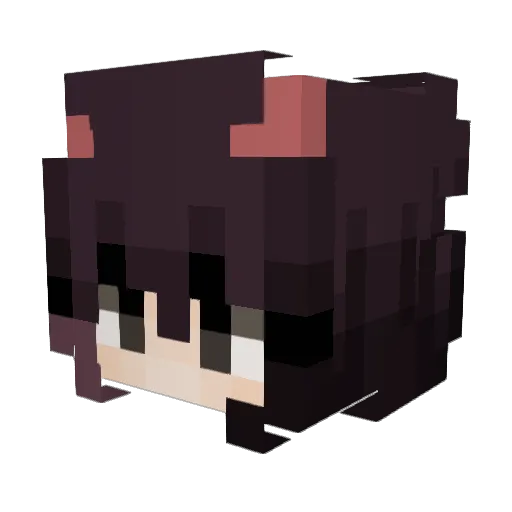 axle_exe Minecraft avatar head, 3D render