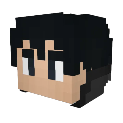 axleduml04 Minecraft avatar head, 3D render