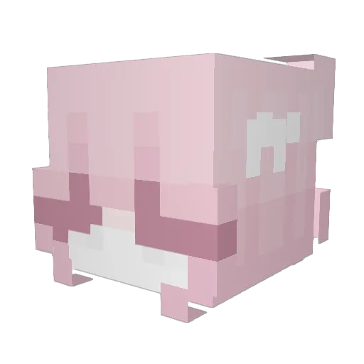 axllb0 Minecraft avatar head, 3D render