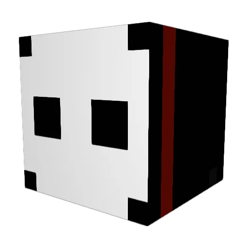 axoax Minecraft avatar head, 3D render