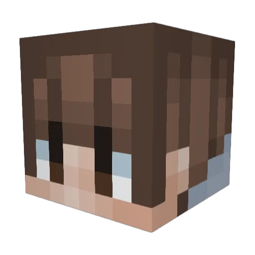 axolotl6890 Minecraft avatar head, 3D render