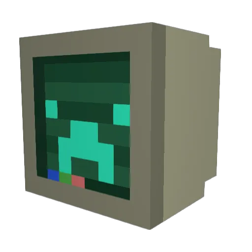 axolotlguru Minecraft avatar head, 3D render