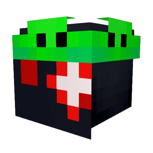 axolotlguy1234 Minecraft avatar head, 3D render