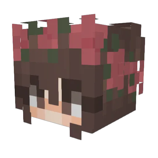 axtdz Minecraft avatar head, 3D render