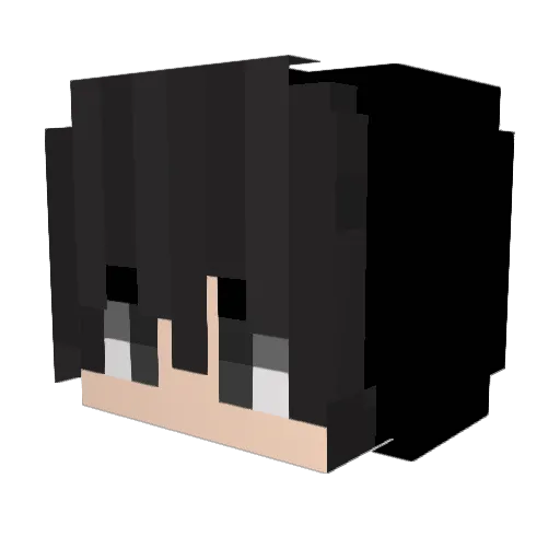axylottl Minecraft avatar head, 3D render