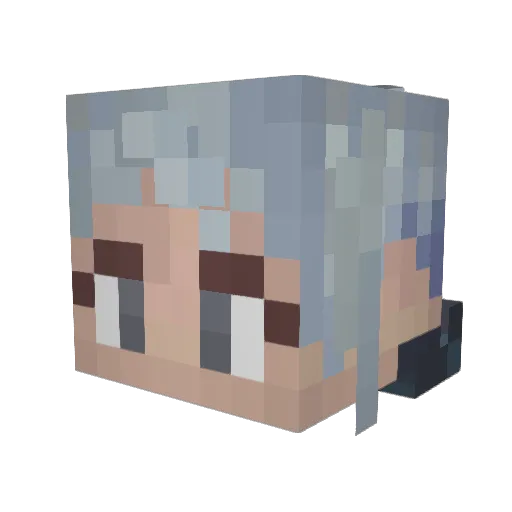 axyses Minecraft avatar head, 3D render