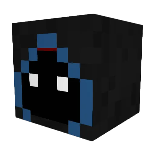ayKuaii Minecraft avatar head, 3D render