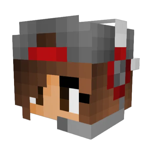 aya123 Minecraft avatar head, 3D render