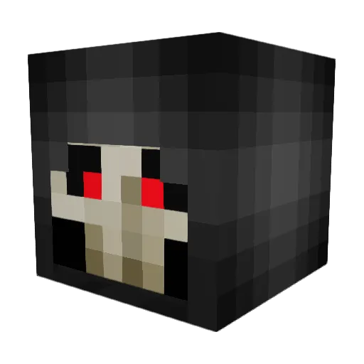 ayagak Minecraft avatar head, 3D render