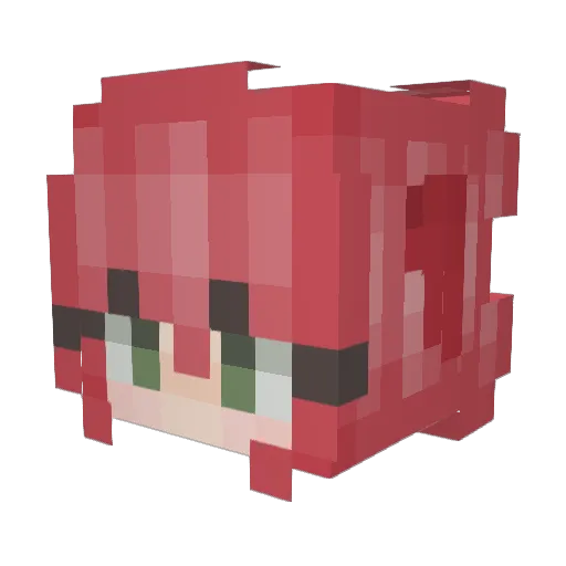 ayanamichan11 Minecraft avatar head, 3D render