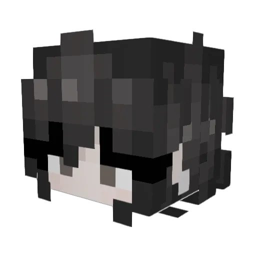 ayanammi Minecraft avatar head, 3D render