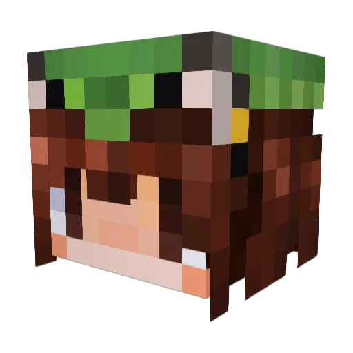 ayaneko115 Minecraft avatar head, 3D render