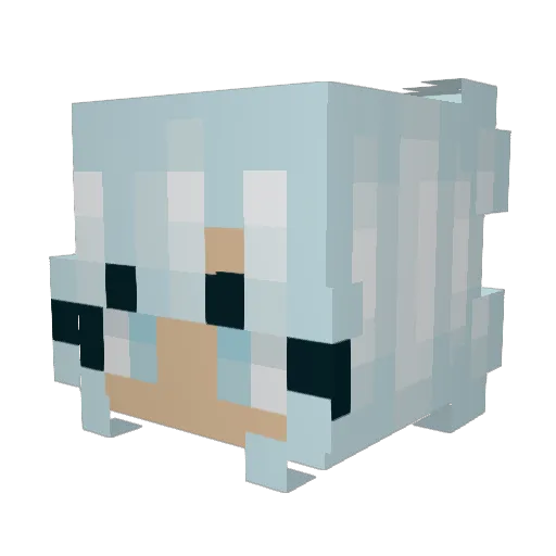 ayang007 Minecraft avatar head, 3D render