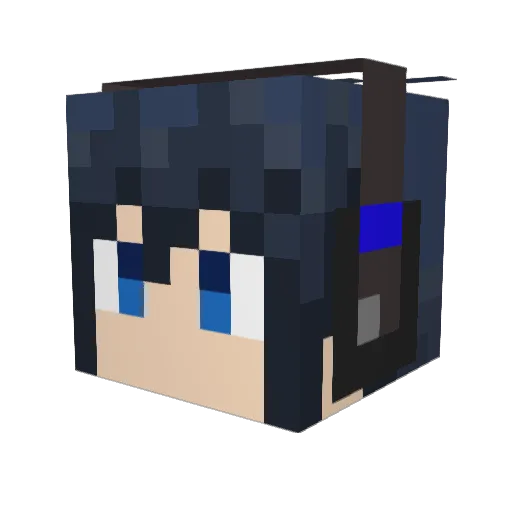ayaral24 Minecraft avatar head, 3D render