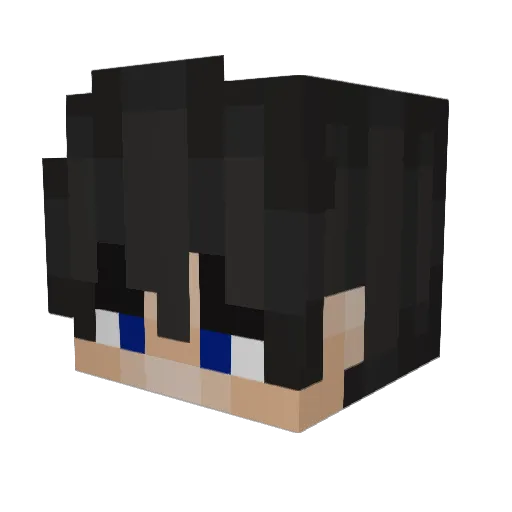 ayarkin Minecraft avatar head, 3D render