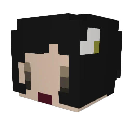 ayasaki11 Minecraft avatar head, 3D render