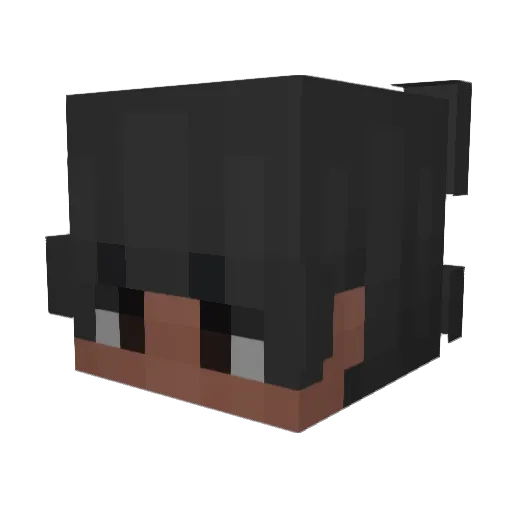 ayats Minecraft avatar head, 3D render