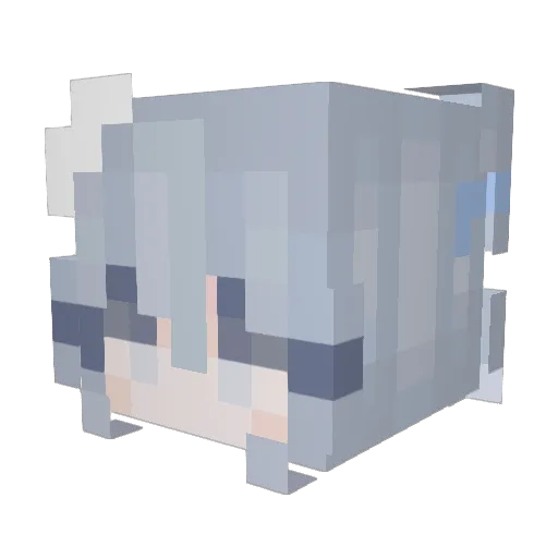 ayaws Minecraft avatar head, 3D render