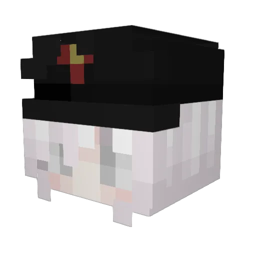 ayaya_Kurumi Minecraft avatar head, 3D render
