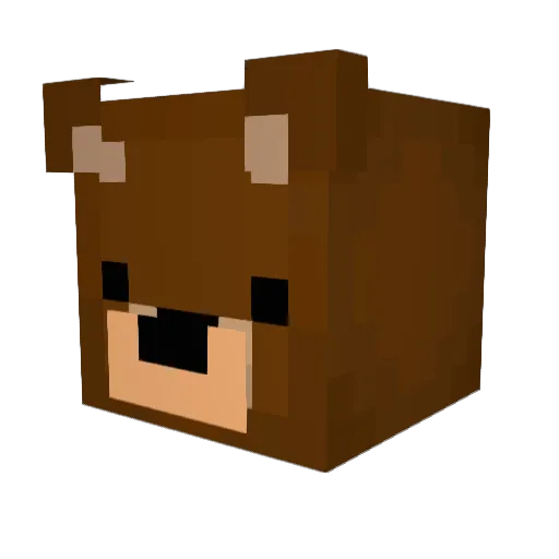aych07 Minecraft avatar head, 3D render