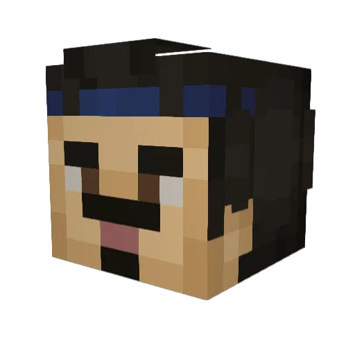 ayeS_ Minecraft avatar head, 3D render