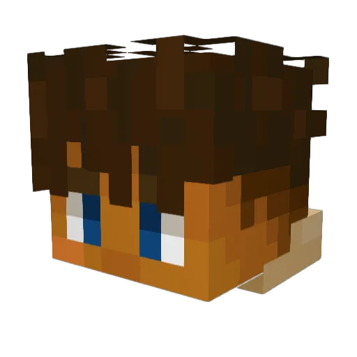 ayeekotaa Minecraft avatar head, 3D render