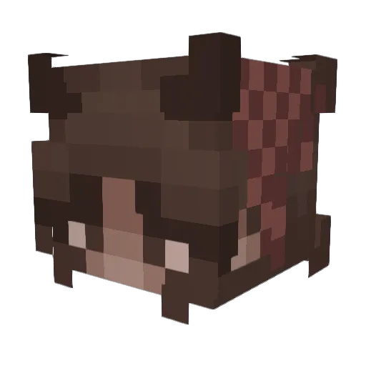 ayeelanaa Minecraft avatar head, 3D render