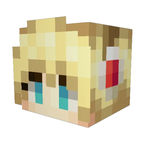 ayelike47 Minecraft avatar head, 3D render