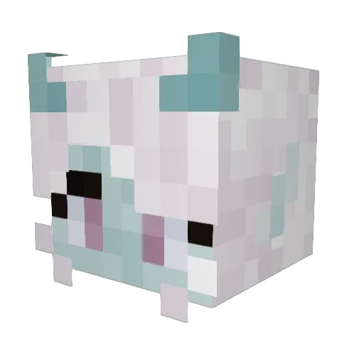 ayersei Minecraft avatar head, 3D render
