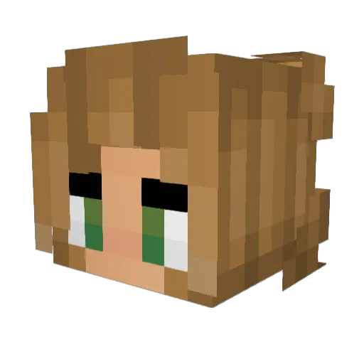 ayexbritt Minecraft avatar head, 3D render