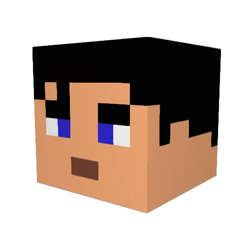 ayhangultekinn Minecraft avatar head, 3D render