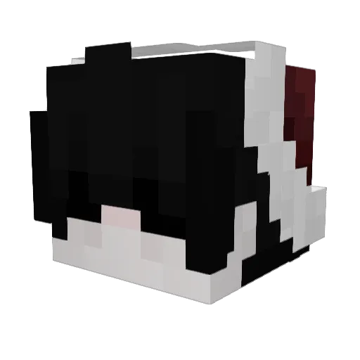 ayhottt Minecraft avatar head, 3D render