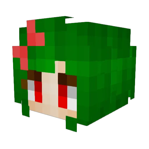 ayiaya Minecraft avatar head, 3D render