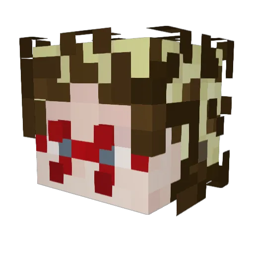 ayimik Minecraft avatar head, 3D render