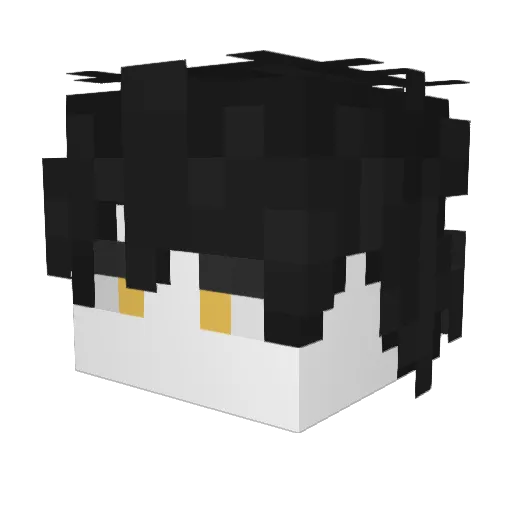 ayin32 Minecraft avatar head, 3D render