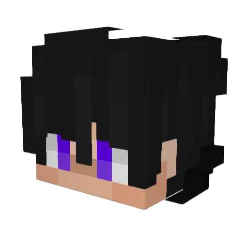 ayj_js Minecraft avatar head, 3D render