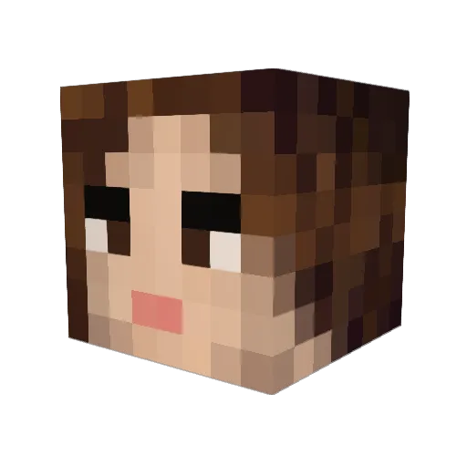 aylar Minecraft avatar head, 3D render